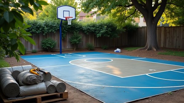 Installer un terrain de basketball : étapes, sol et budget réel