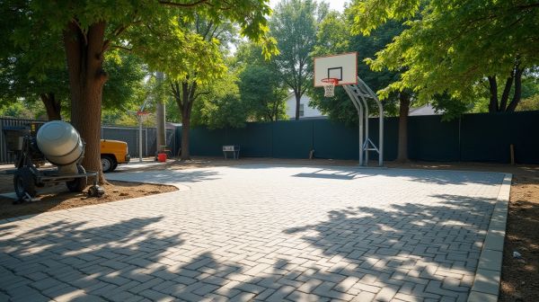 Installer un terrain de basketball : étapes, sol et budget réel